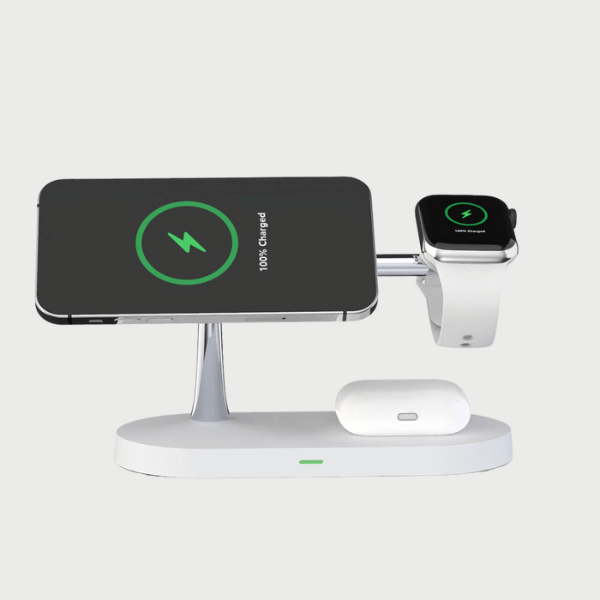 LumenStation™ 5-in-1 Wireless Charger - built-in light!