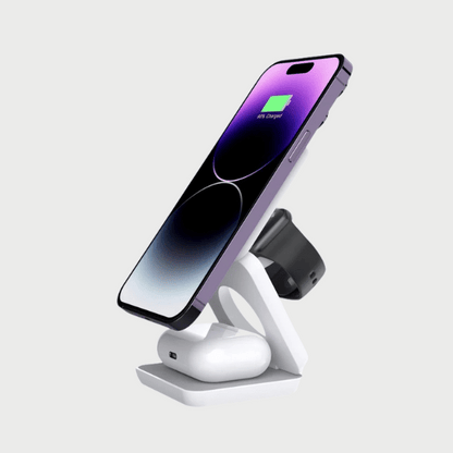 3-in-1 Foldable Wireless Charger – Travel-Ready Convenience