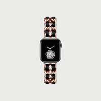 Rose Gold (Black leather)