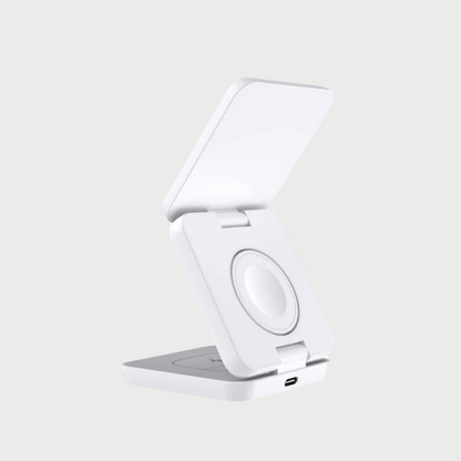 3-in-1 Foldable Wireless Charger – Travel-Ready Convenience